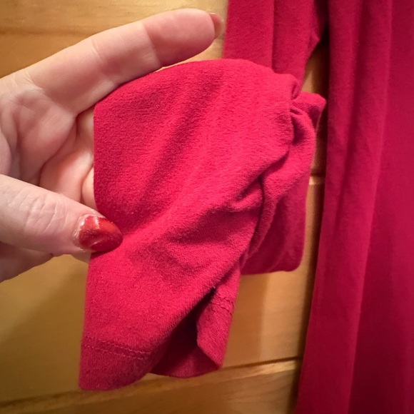 Carmen Marc Valvo Red Relaxed Blouse size M - Picture 3 of 7